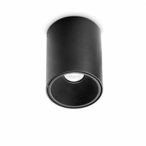 Lampada Da Soffitto Nitro Pl Round D10 Nero Ideal-Lux