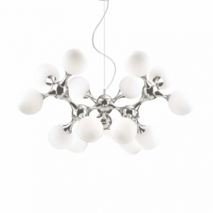 Lampada A Sospensione Nodi Sp15 Bianco Ideal-Lux