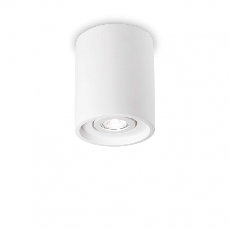 Lampada Da Soffitto Oak Pl1 Round Bianco Ideal-Lux