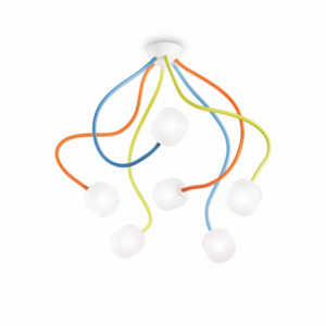 Lampada Da Soffitto Octopus Pl6 Color Ideal-Lux