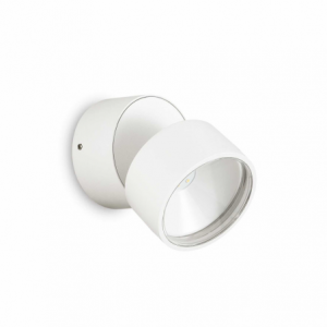 Lampada Da Parete Omega Ap Round Bianco 4000K Ideal-Lux