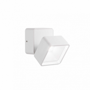 Lampada Da Parete Omega Ap Square Bianco 4000K Ideal-Lux