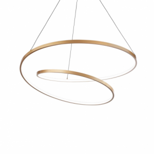 Lampada A Sospensione Oz Sp D80 On-Off Ottone Ideal-Lux
