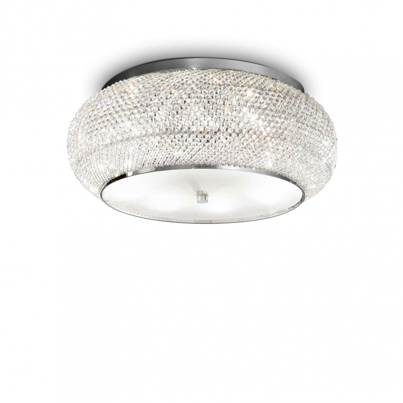 Lampada Da Soffitto Pasha' Pl10 Cromo Ideal-Lux