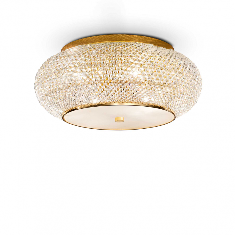 Lampada Da Soffitto Pasha' Pl14 Oro Ideal-Lux