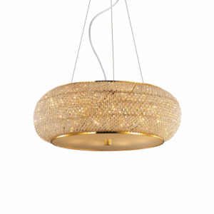 Lampada A Sospensione Pasha' Sp10 Oro Ideal-Lux