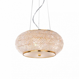 Lampada A Sospensione Pasha' Sp6 Oro Ideal-Lux