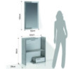 Ingresso Kiara Cement 105,5 X 33 X 12,7 Cm