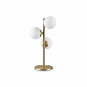 Lampada Da Tavolo Perlage Tl3 Bianco Ideal-Lux