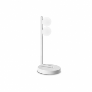 Lampada Da Tavolo Ping Pong Tl2 Bianco Ideal-Lux