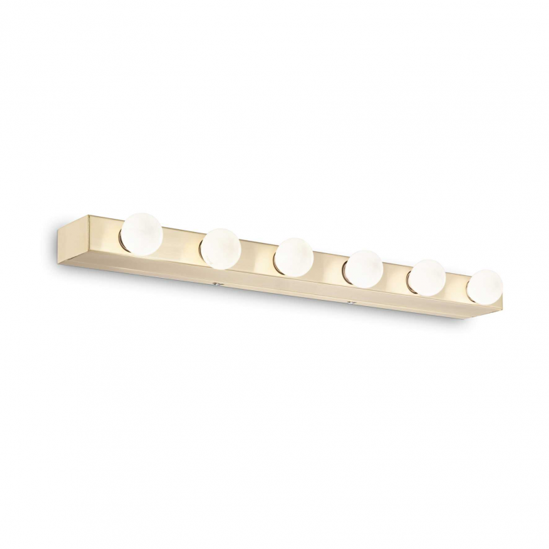 Lampada Da Parete Prive' Ap6 Ottone Ideal-Lux