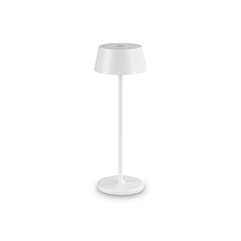 Lampada Da Tavolo Pure Tl Bianco Ideal-Lux