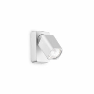 Lampada Da Parete Rudy Ap1 Square Bianco Ideal-Lux