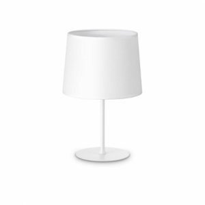 Lampada Da Tavolo Set Up Mtl1 Small Bianco Ideal-Lux