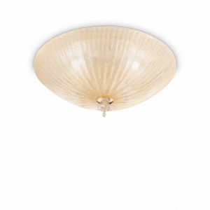Lampada Da Soffitto Shell Pl4 Ambra Ideal-Lux