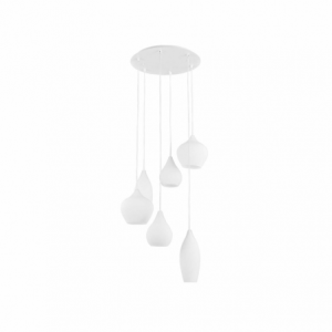 Lampada A Sospensione Soft Sp6 Bianco Ideal-Lux