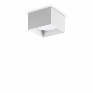 Lampada Da Soffitto Spike Pl1 Square Bianco Ideal-Lux