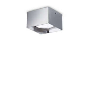 Lampada Da Soffitto Spike Pl1 Square Cromo Ideal-Lux