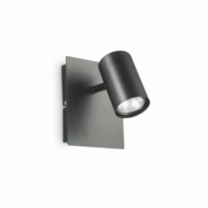 Lampada Da Parete Spot Ap1 Nero Ideal-Lux
