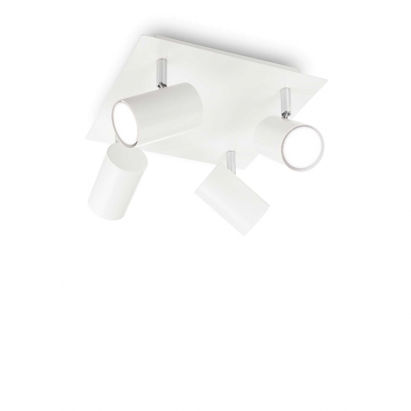Lampada Da Soffitto Spot Pl4 Bianco Ideal-Lux