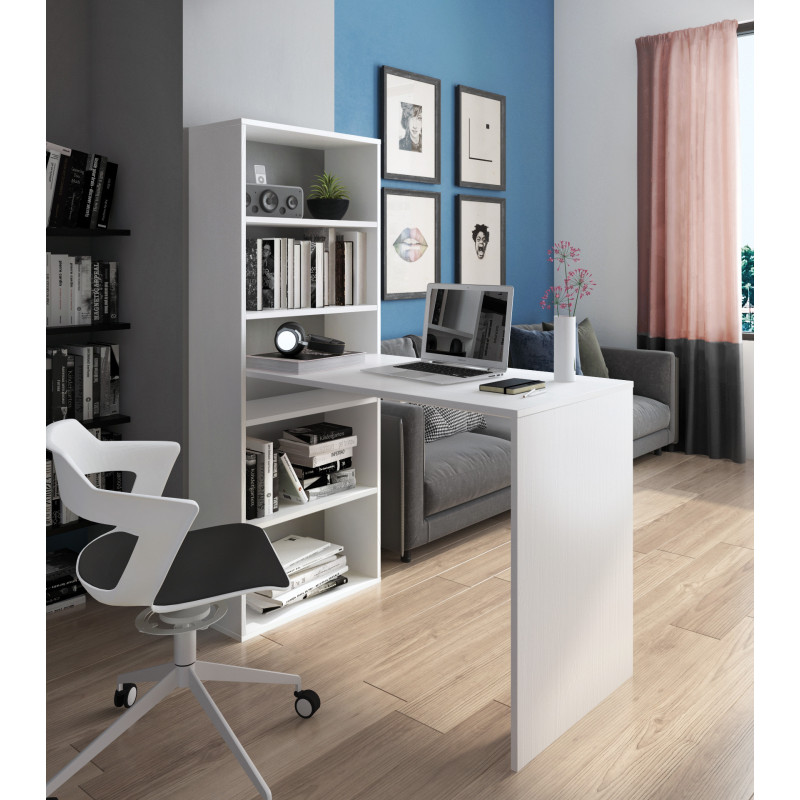 Libreria Scrivania Art 145,5 X 54 X 7,5 Cm