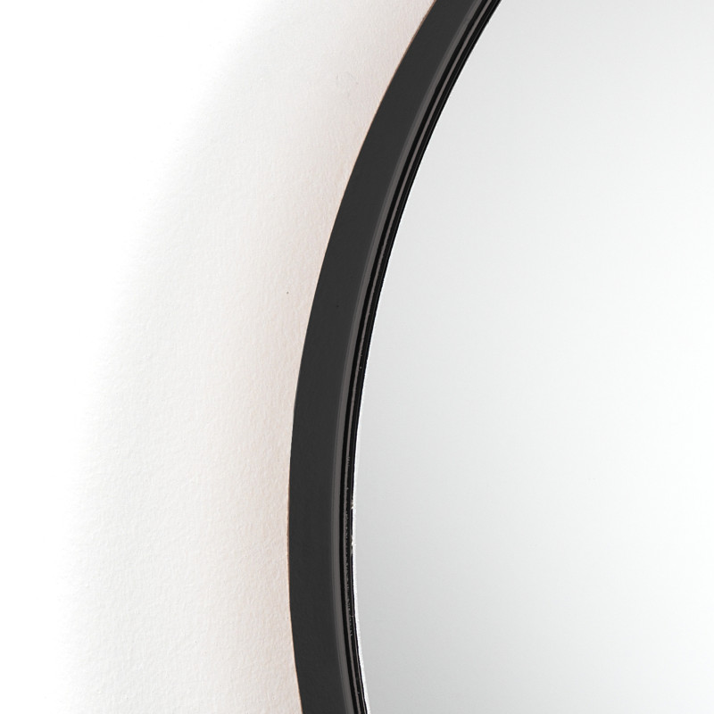 Specchio Da Parete Fit-A Black 62X62X5 Cm