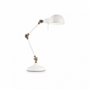 Lampada Da Tavolo Truman Tl1 Bianco Ideal-Lux