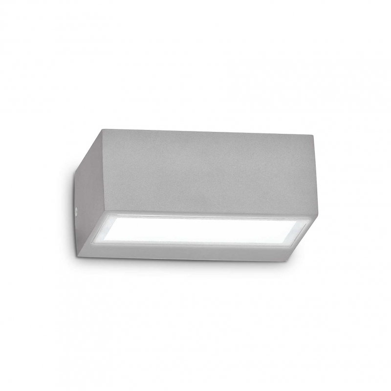 Lampada Da Parete Twin Ap1 Grigio Ideal-Lux