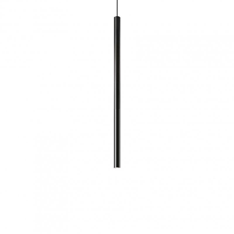Lampada A Sospensione Ultrathin Sp D040 Round On-Off Nero Ideal-Lux