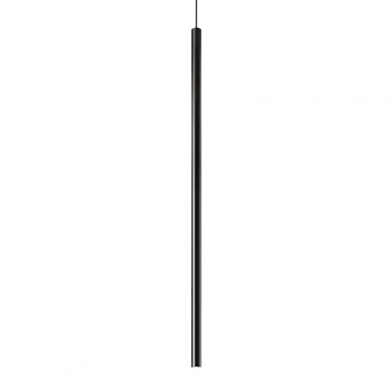 Lampada A Sospensione Ultrathin Sp D100 Round Dali/Push Nero Ideal-Lux