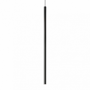 Lampada A Sospensione Ultrathin Sp D100 Round On-Off Nero Ideal-Lux