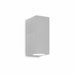 Lampada da Parete UP AP2 Grigio Ideal Lux doppia luce moderna