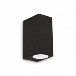 Lampada da Parete UP AP2 Nero Ideal Lux doppia luce moderna