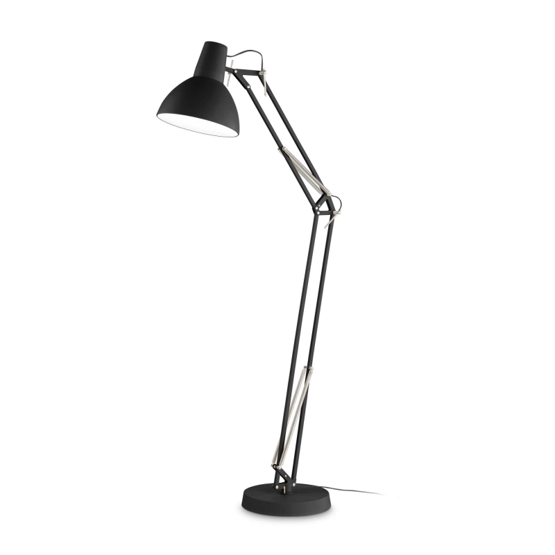 Lampada da Terra Wally PT1 Total Black Ideal Lux moderna