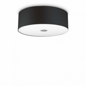 Lampada Da Soffitto Woody Pl5 Nero Ideal-Lux