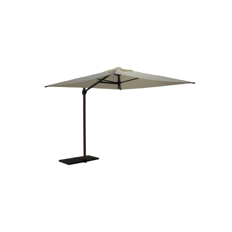 Ombrellone a palo laterale Trend Wood Q250x250 cm Made in Italy