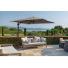 Ombrellone a palo laterale Trend Wood R300x200 cm Made in Italy