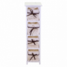 Mobiletto hilary cassettiera bianco 4 cassetti cm22x28h81