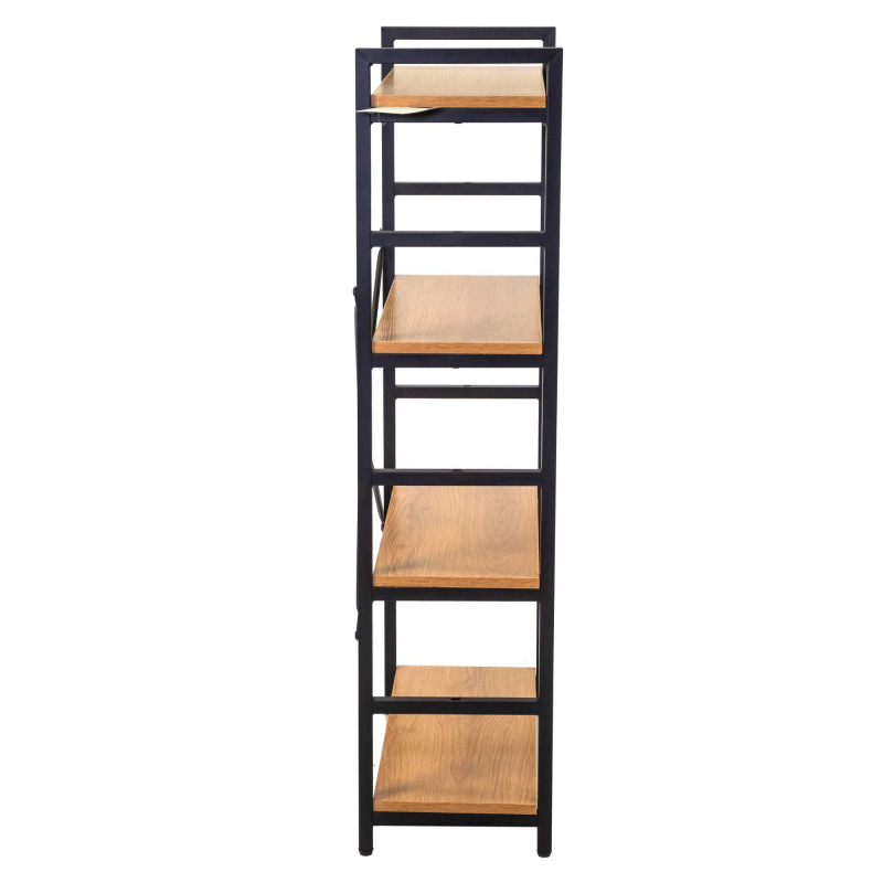 Scaffale metallo legno Achille 4 ripiani cm60x28h117
