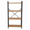 Scaffale metallo legno Achille 4 ripiani cm60x28h117