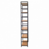 Scaffale metallo legno Achille 6 ripiani cm60x28h184,5