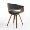 Sedia Visby Dark Wood 61X62X37 Cm