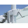 Ombrellone Colorado 3x3 Palo Laterale Bianco Moia