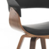 Sedia Visby Dark Wood 61X62X37 Cm