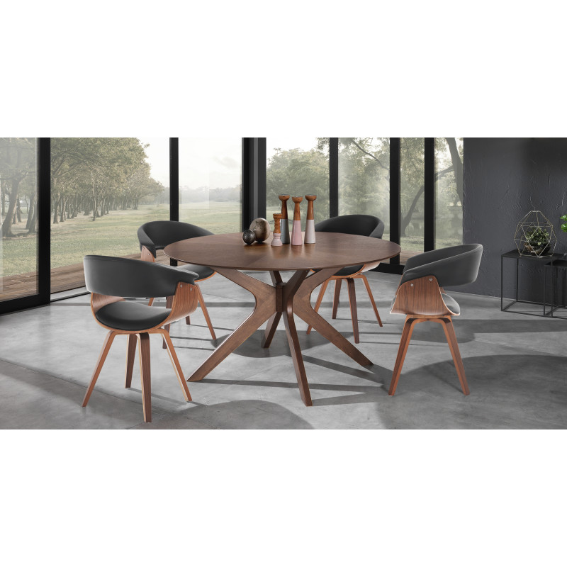 Sedia Visby Dark Wood 61X62X37 Cm