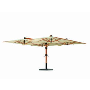 Ombrellone multiplo in alluminio effetto legno Galileo varie misure