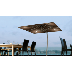 Ombrellone a braccio laterale in alluminio tortora Marte varie misure