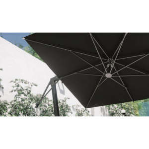 Zoom Ombrellone a braccio laterale in alluminio grigio antracite Horizon varie misure