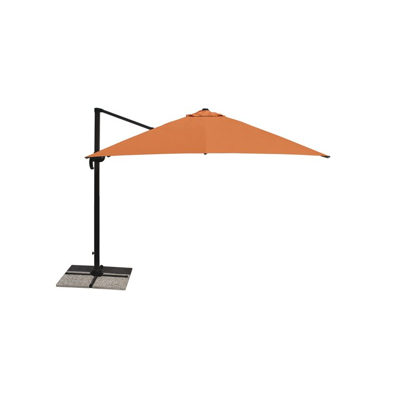 Ombrellone a palo laterale Antibes Q300x300 cm Made in Italy