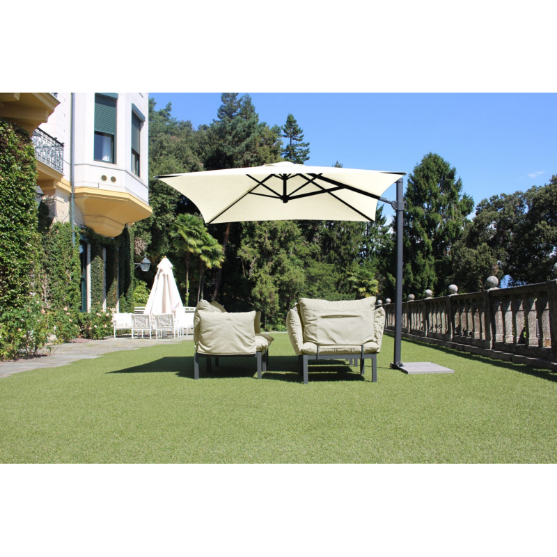 Ombrellone a palo laterale Trend Q250x250 cm Made in Italy